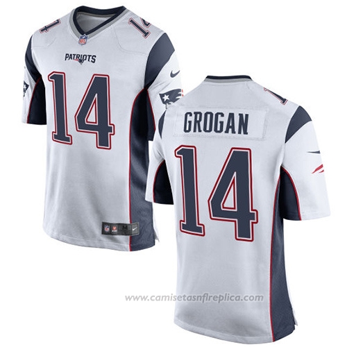 Camiseta NFL Game New England Patriots Grogan Blanco